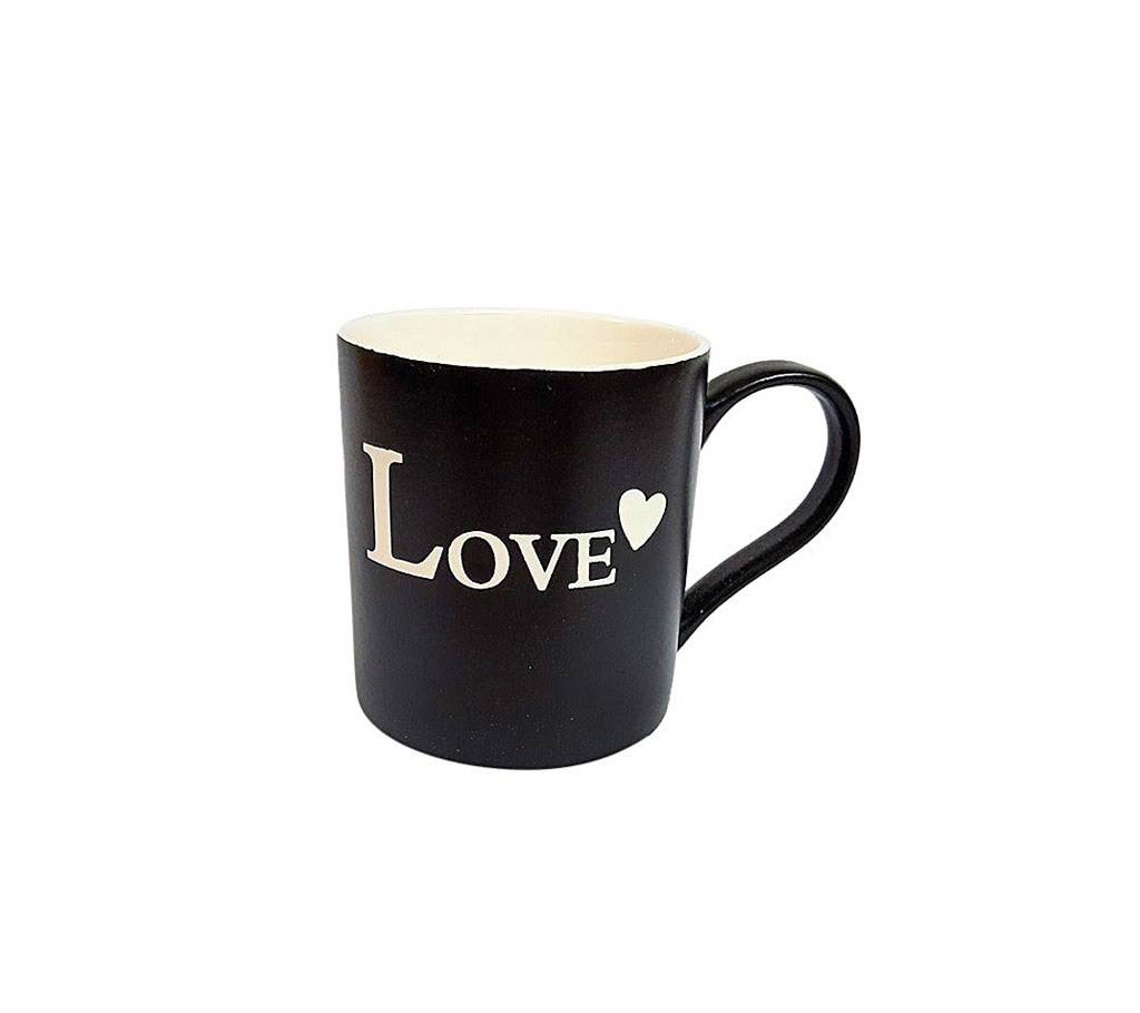 Simple Love Ceramic মগ - Black বাংলাদেশ - 653828