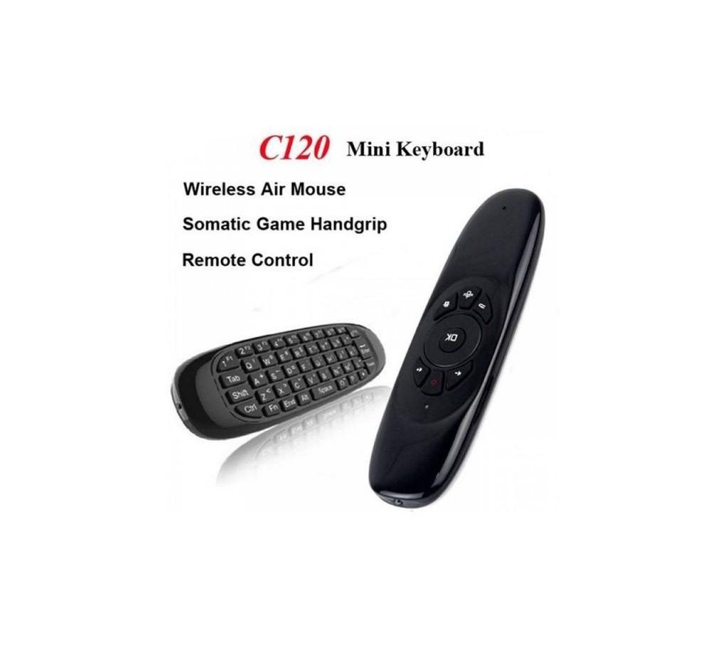 Gyroscope Air Mouse C120 Wireless Keyboard Game এন্ড্রয়েড কিবোর্ড Rechargeable 2.4 Ghz Keyboard For Smart Tv Mini PC বাংলাদেশ - 1194582