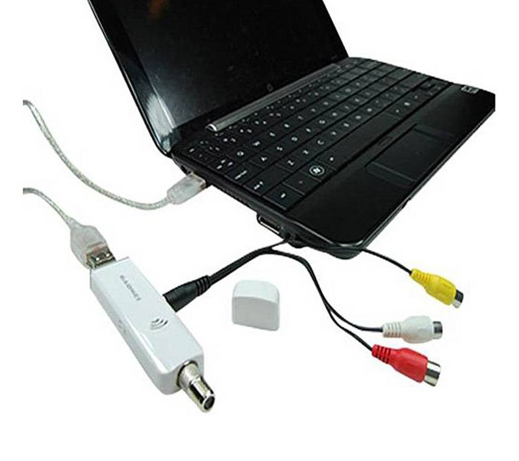 USB TV Card Video Capture TV Tuner - White বাংলাদেশ - 642415