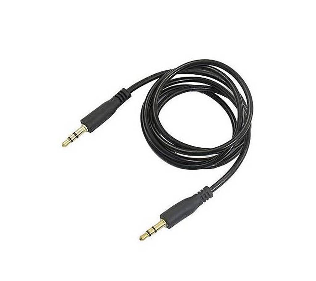 3.5mm Male to Male Stereo Audio Cable - Black বাংলাদেশ - 642440