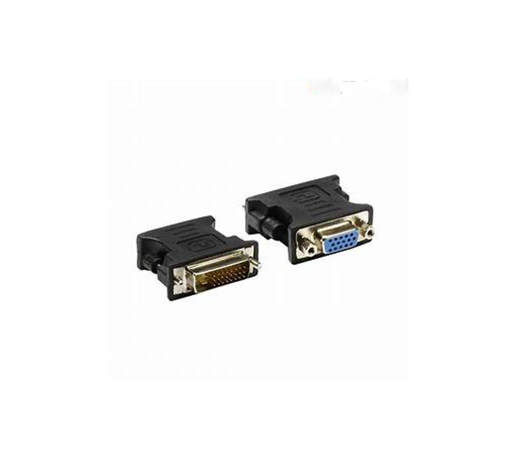 Male DVI-D to Female VGA Adapter (DVI 24+1 Pin) বাংলাদেশ - 743480