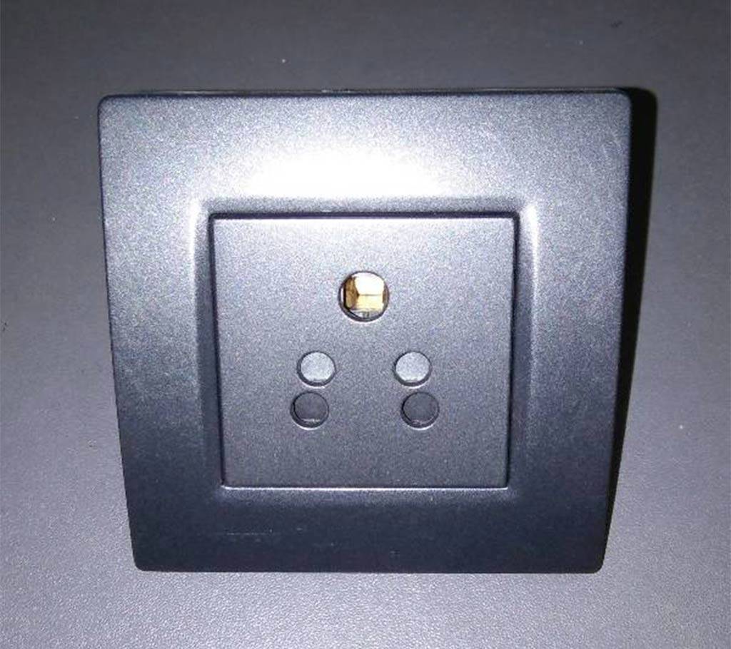 2-3 Pin Wall Socket, Black Color বাংলাদেশ - 613990