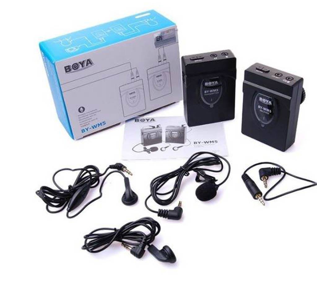 Boya Wireless Lavalier মাইক্রোফোন BY-WM5 বাংলাদেশ - 618112