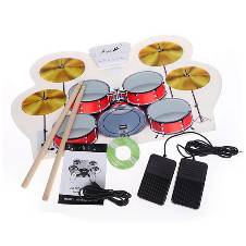 Electronic Drum Set - Red and White
