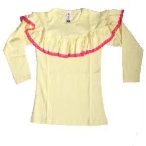Baby Girls Cotton Round Neck Frock Style Tops