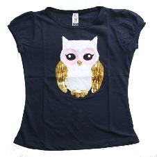 Black Owl Girls T-Shirt