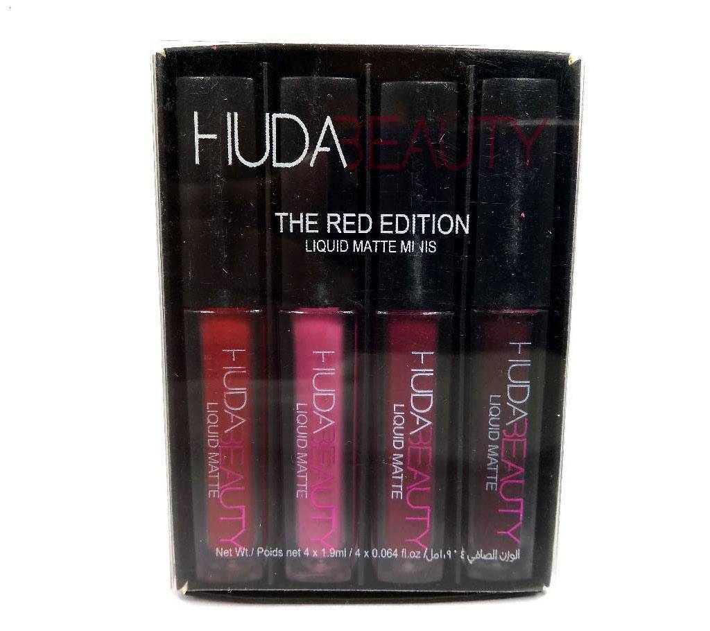 HUDA BEAUTY Liquid Matte Minis - The Red Edition লিপস্টিক Malaysia বাংলাদেশ - 721910