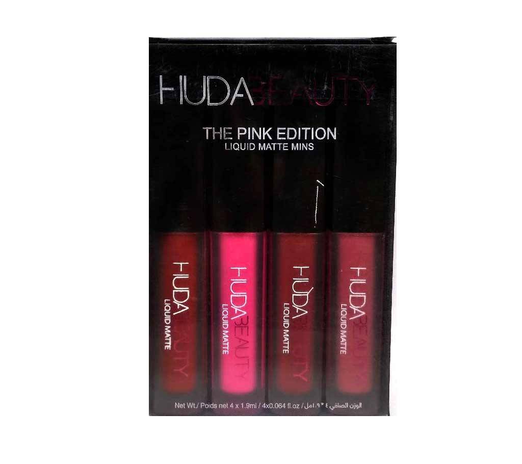 HUDA BEAUTY Liquid Matte Minis - The Pink Edition লিপস্টিক Malaysia বাংলাদেশ - 721924