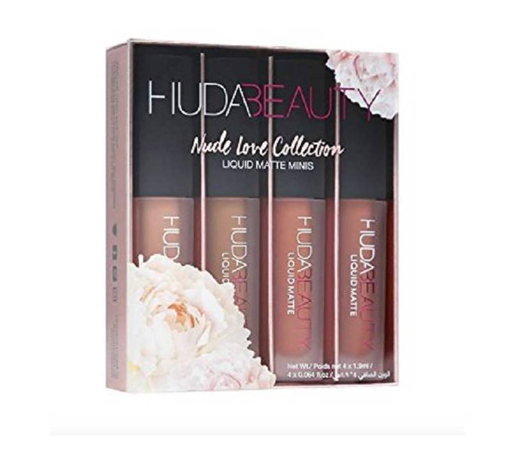 Huda Beauty Nude Love Edition লিপস্টিক- ৪পিস (চায়না) বাংলাদেশ - 684237