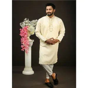 Multicolor Cotton Punjabi for Men