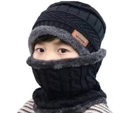 Unisex Neck warmer knitted hat and scarf