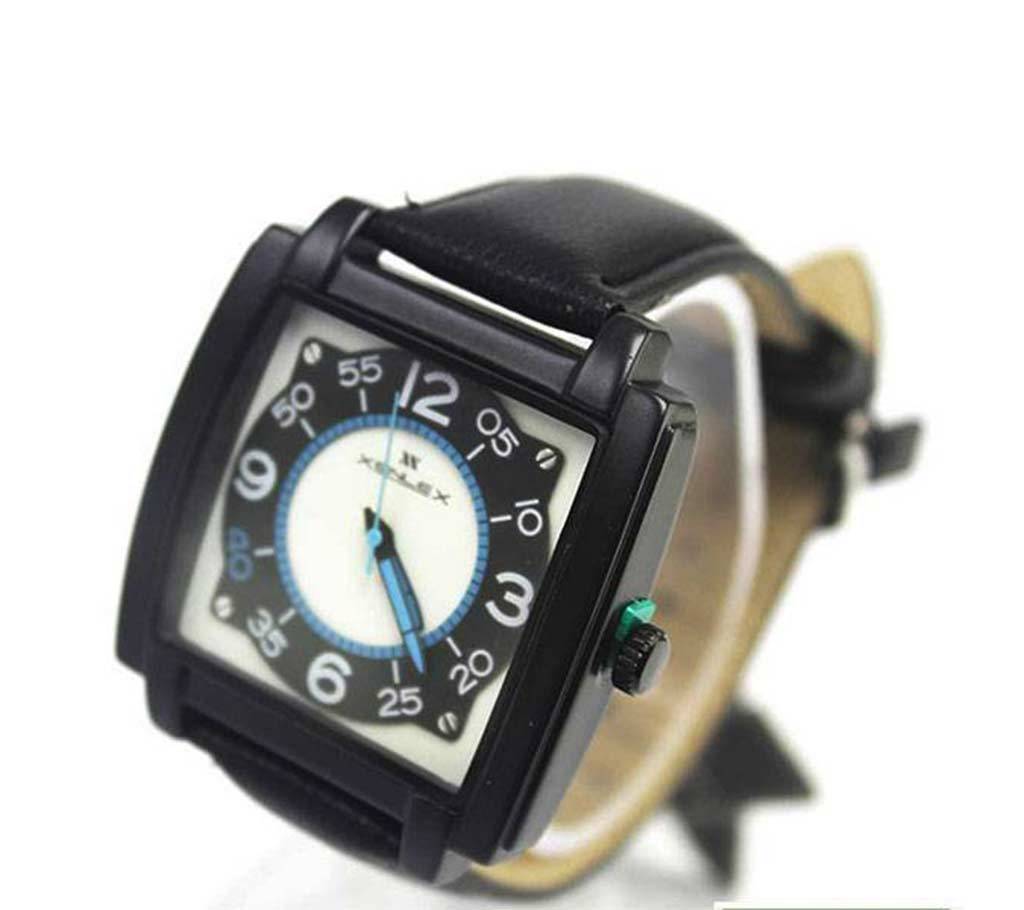Xenlex Leather Classic Watch - Black বাংলাদেশ - 627165