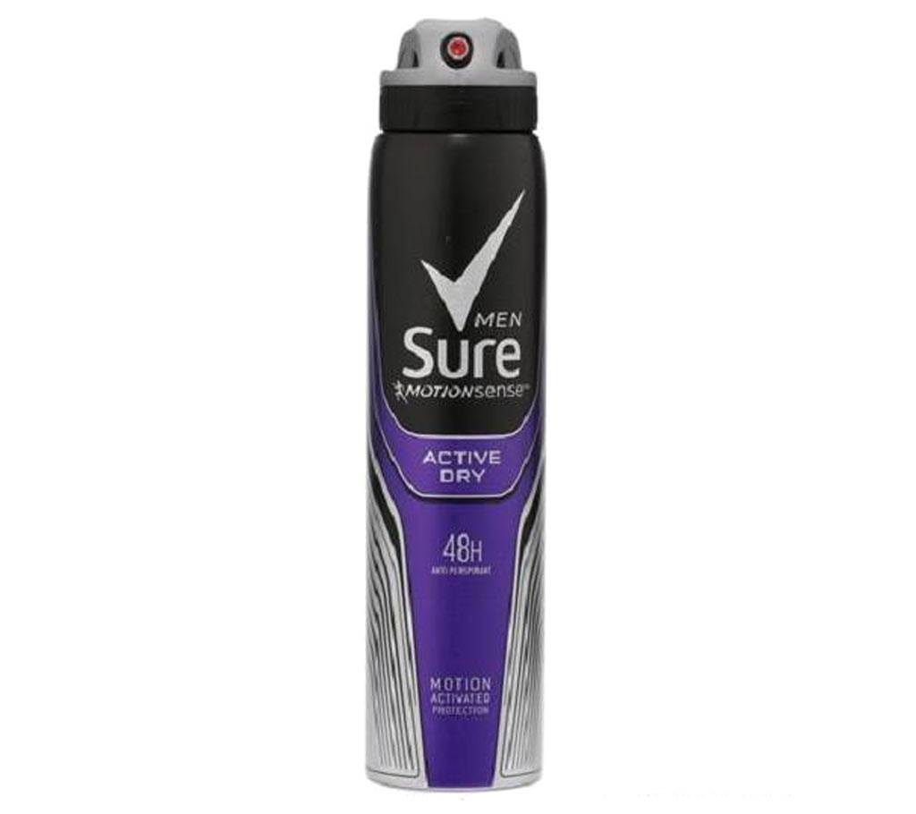 Sure Men Active Dry Anti-Perspirant ডিওডারেন্ট ২৫০ মিলি-UK বাংলাদেশ - 990083