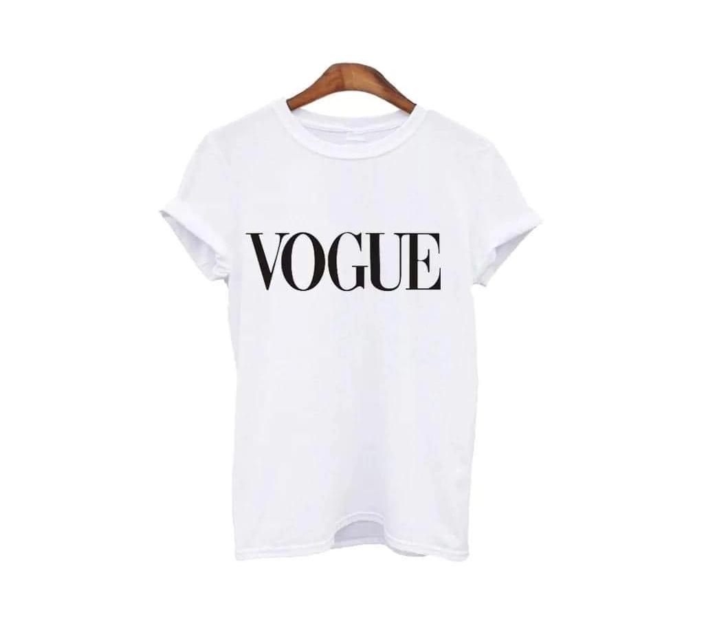 Vogue হাফ স্লিভ কটন টি শার্ট ফর উইমেন বাংলাদেশ - 1096787