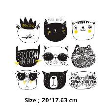 Clothing stickers - 9 Design Combo
