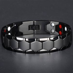 Magnetic Titanium Bracelet - Fashionable Jewelry Bio Energy Bangle Men Health Care Bracelet (21cm)