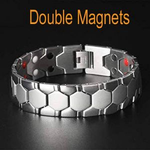 Magnetic Titanium Bracelet - Fashionable Jewelry Bio Energy Bangle Men Health Care Bracelet (21cm)