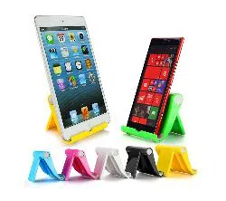 Universal Foldable Mini Stand  For Smartphones & Tablets  Multi color (1Pcs)