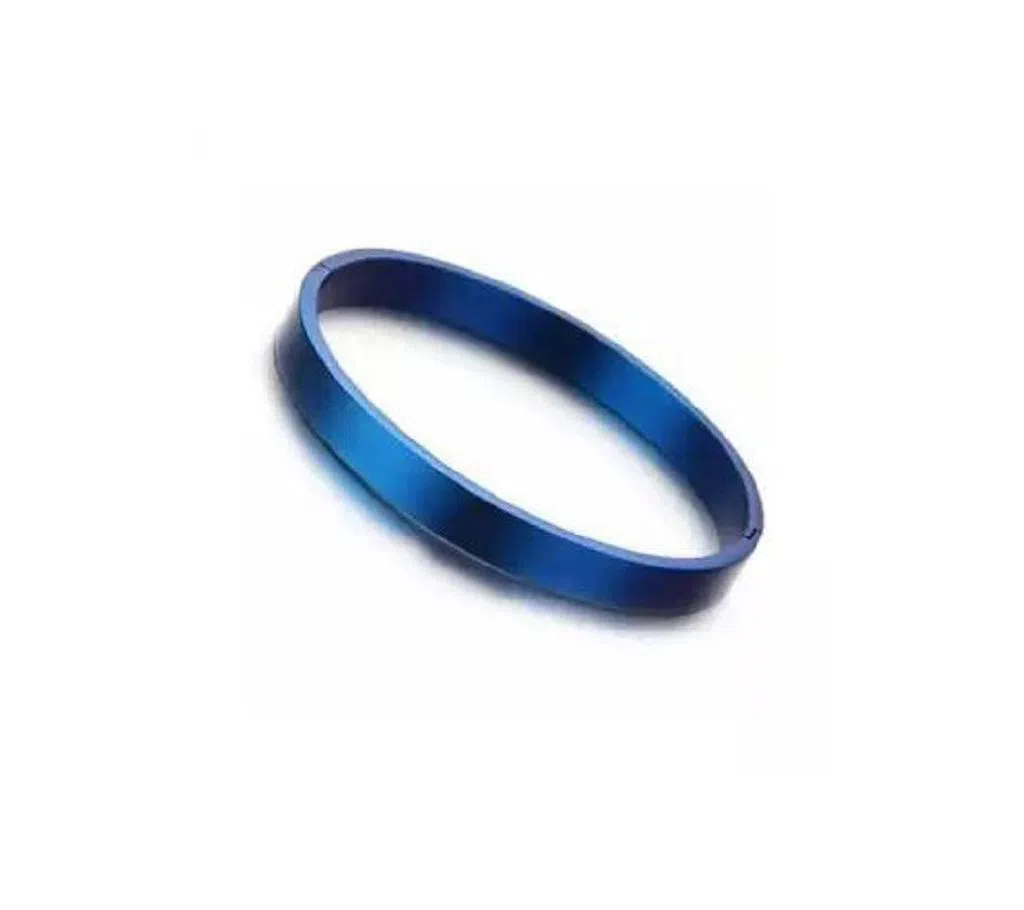 Blue Stainless Steel  Bangle Bracelet  For  Men