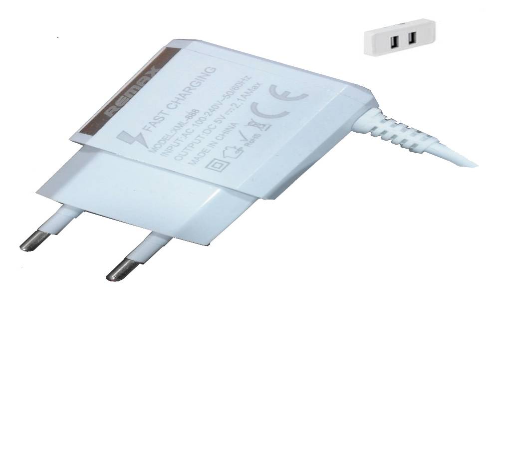 REMAX  2 USB FAST ট্র্যাভেল চার্জার বাংলাদেশ - 739089