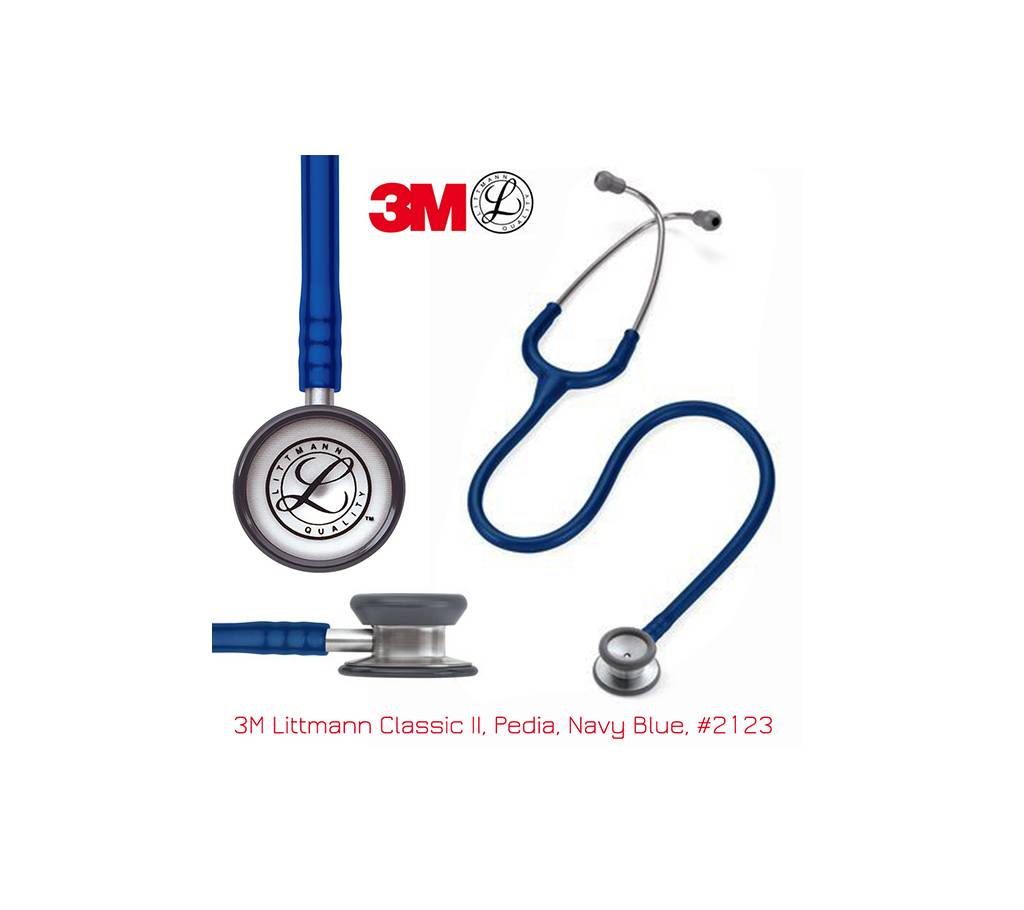 3M Littmann Classic II Pediatric স্টেথোস্কোপ, Navy Blue, 28 inch, 2123 বাংলাদেশ - 730079