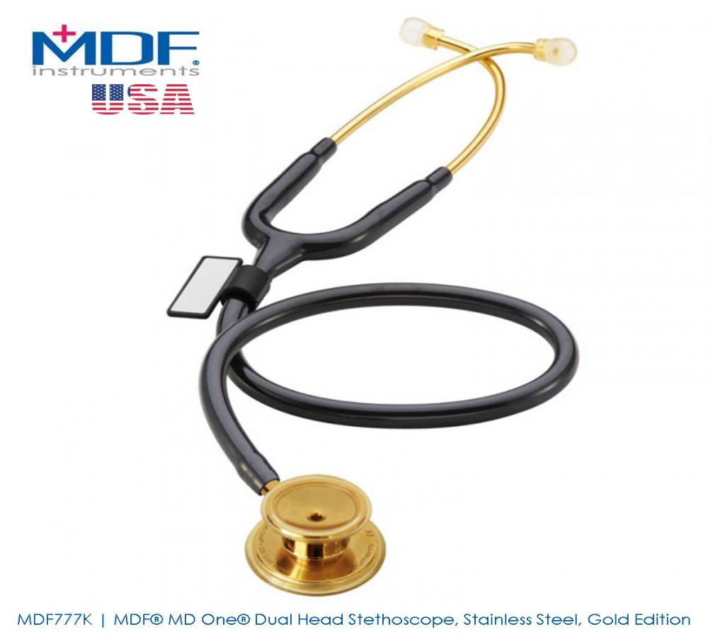 MDF777K | MDF MD One Dual Head স্টেথোস্কোপ, Stainless Steel, Gold Edition বাংলাদেশ - 734733