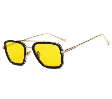 Yellow Vision Tony Stark Iron Man Endgame Cutout Sunglasses For Men