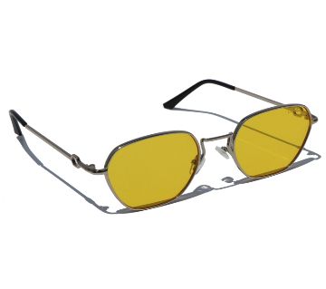 Yellow Small Square Sunglasses For Men
