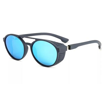 Blue Lens Black Frame Sunglass For Men