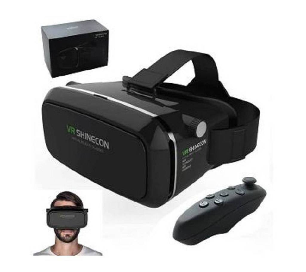VR Shinecon 3D গ্লাস + ব্লুটুথ রিমোট কম্বো বাংলাদেশ - 672082