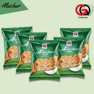  GQ Aluchur ( Similar To Chanachur ) - 40 Gm/pkt -  Total 10 Packets By GQ Foods Ltd.