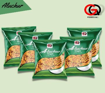 GQ আলুচুর ( Similar To Chanachur ) - 40 Gm/pkt -  Total 10 Packets By GQ Foods Ltd. বাংলাদেশ - 13941751