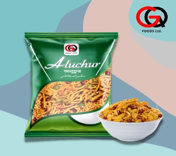 GQ আলুচুর ( Similar To Chanachur ) - 40 Gm/pkt -  Total 10 Packets By GQ Foods Ltd. বাংলাদেশ - 13941752