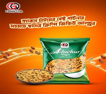 GQ আলুচুর ( Similar To Chanachur ) - 40 Gm/pkt -  Total 10 Packets By GQ Foods Ltd. বাংলাদেশ - 13941754