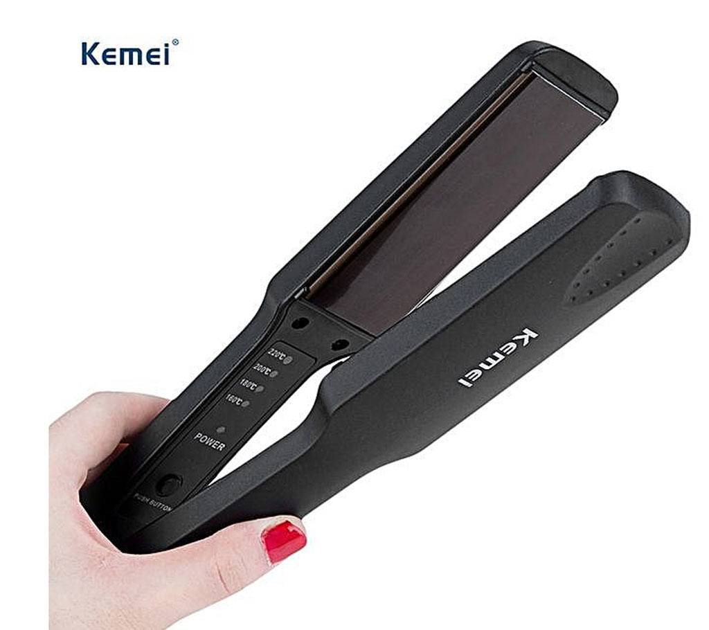 Kemei Km-329 Hair Straightener - Black বাংলাদেশ - 636624