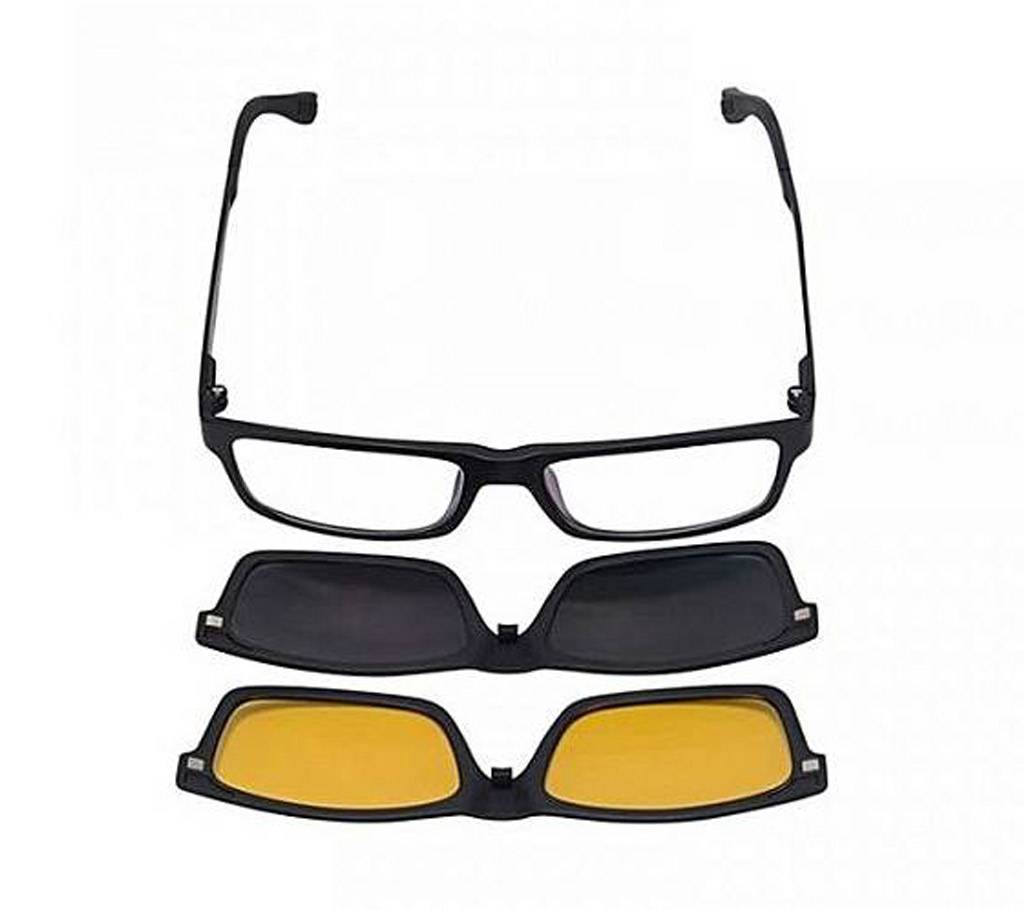 3 In 1 Magnetic Changable Night Vision Glasses বাংলাদেশ - 672565