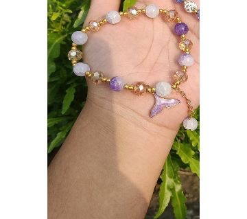 Summer Friendly Colorful Crystal Beads Bracelet for Women Sweet Lovely Lucky Bracelet Girlfriends Best Friends Bracelet Jewelry Gift 