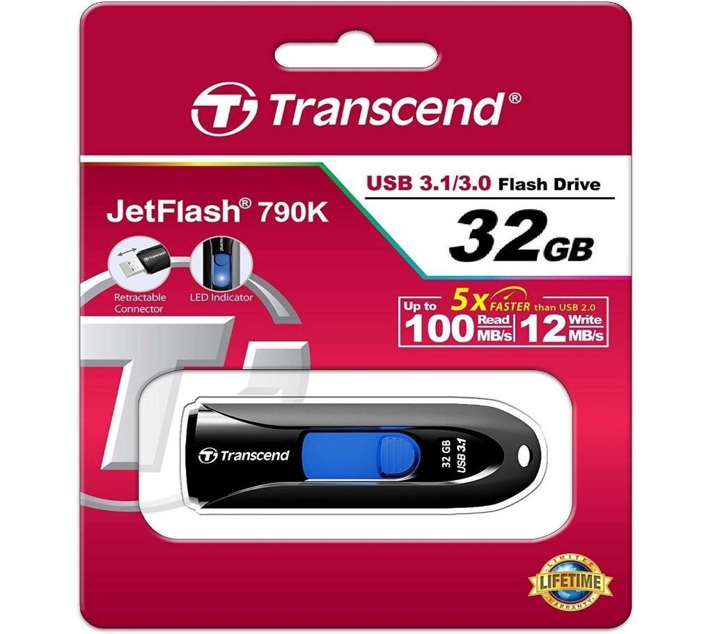 Transcend 32 GB পেনড্রাইভ USB 3.0 Black and Blue বাংলাদেশ - 1029583