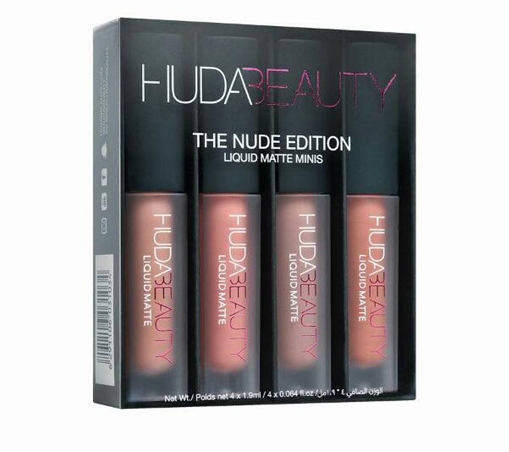Huda Beauty Nude Edition লিপস্টিক- ৪পিস (মালয়েশিয়া) বাংলাদেশ - 646338