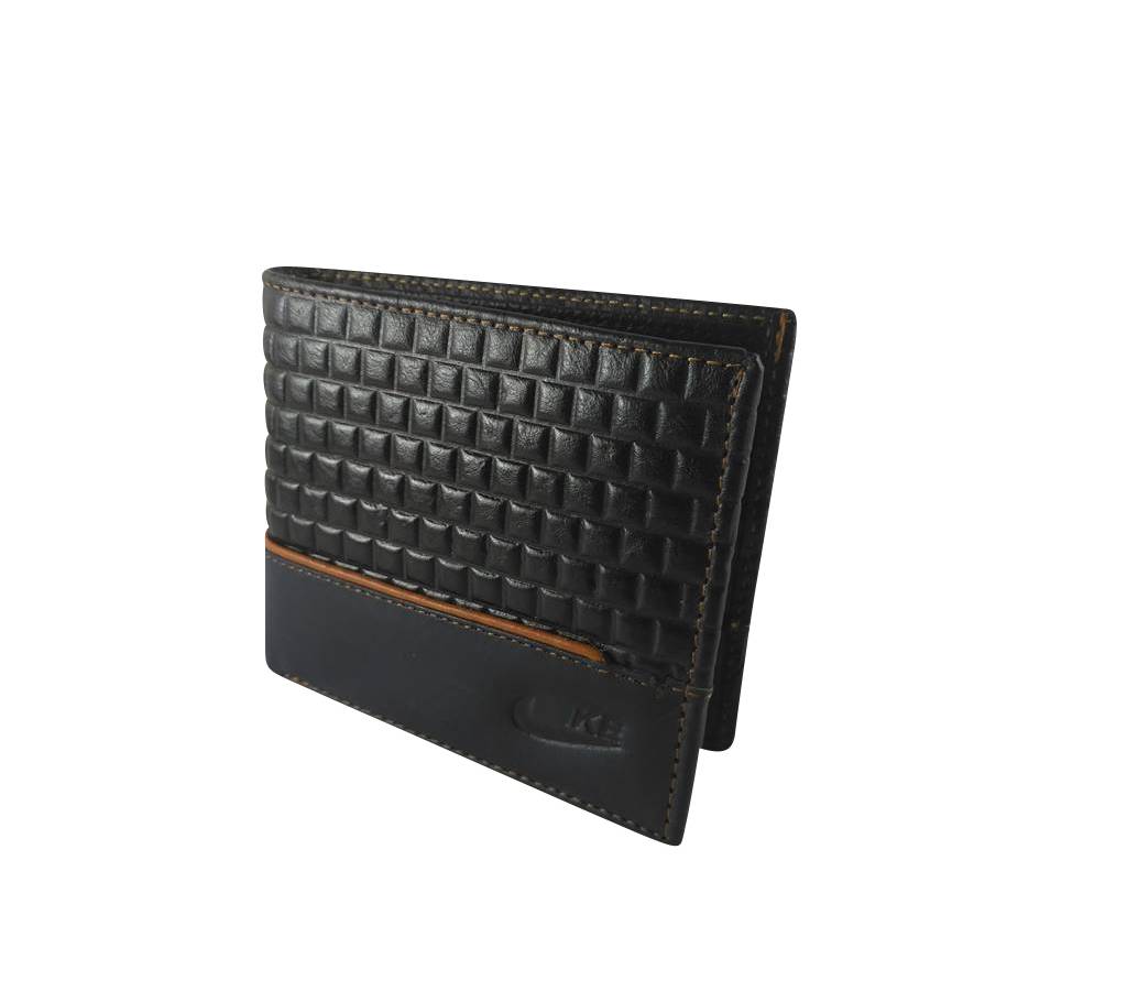 Black & Navy Blue Leather Wallet বাংলাদেশ - 707647
