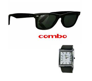 Ray Ban gents sunglass+Tissot Gents Watch Combo Offer