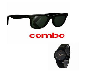 Rado (Copy) Gents Watch+RayBan (Copy) Sun glass Combo Offer