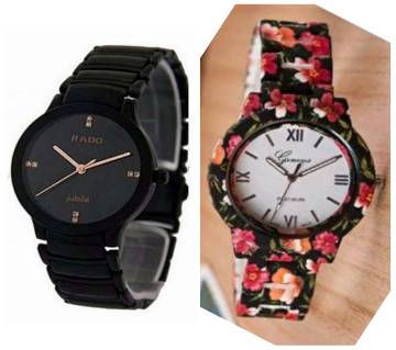 Rado (Copy) Gents Watch+Ladies Wrist Watch combo offer