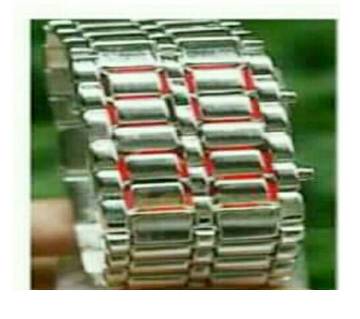 LED samurai bracelet watch