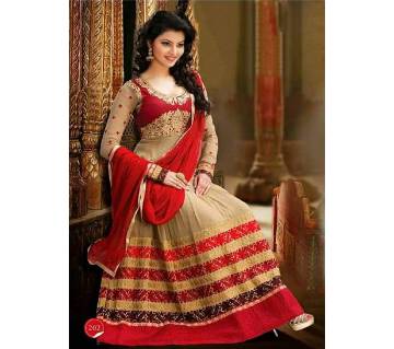 Semi stitched Georgette Long Party Suit (Copy)