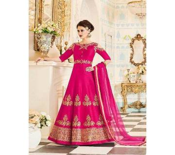 Semistitched Georgette Embroidery Party Suit (Copy)