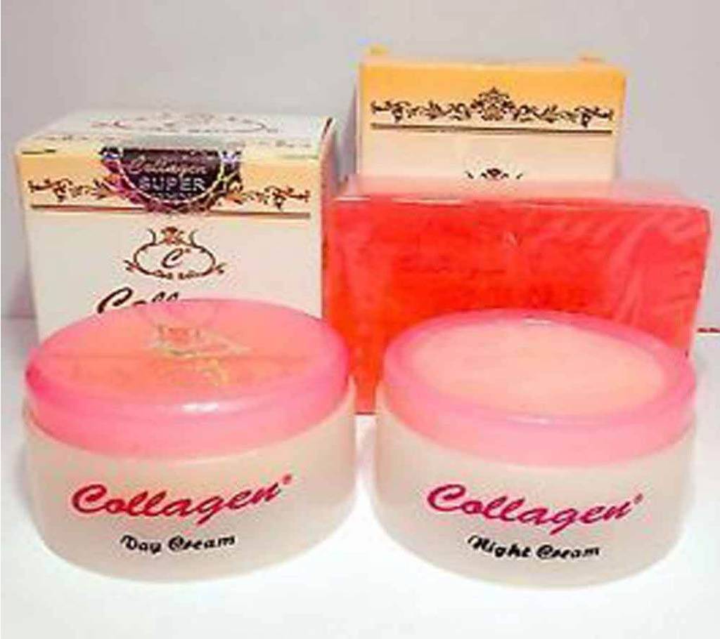 Beauty Soap & Cream Set (Collagen) - Indonesia বাংলাদেশ - 650701