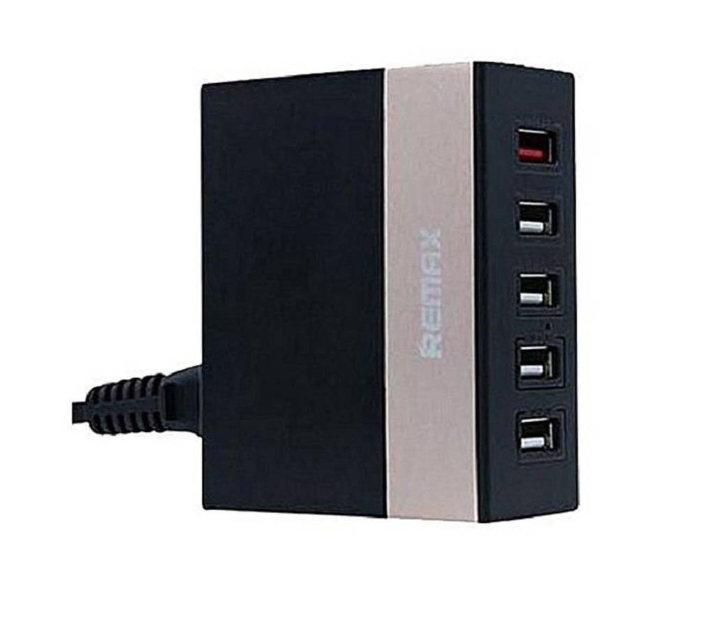 REMAX 5 Port USB Charger - Black বাংলাদেশ - 682372
