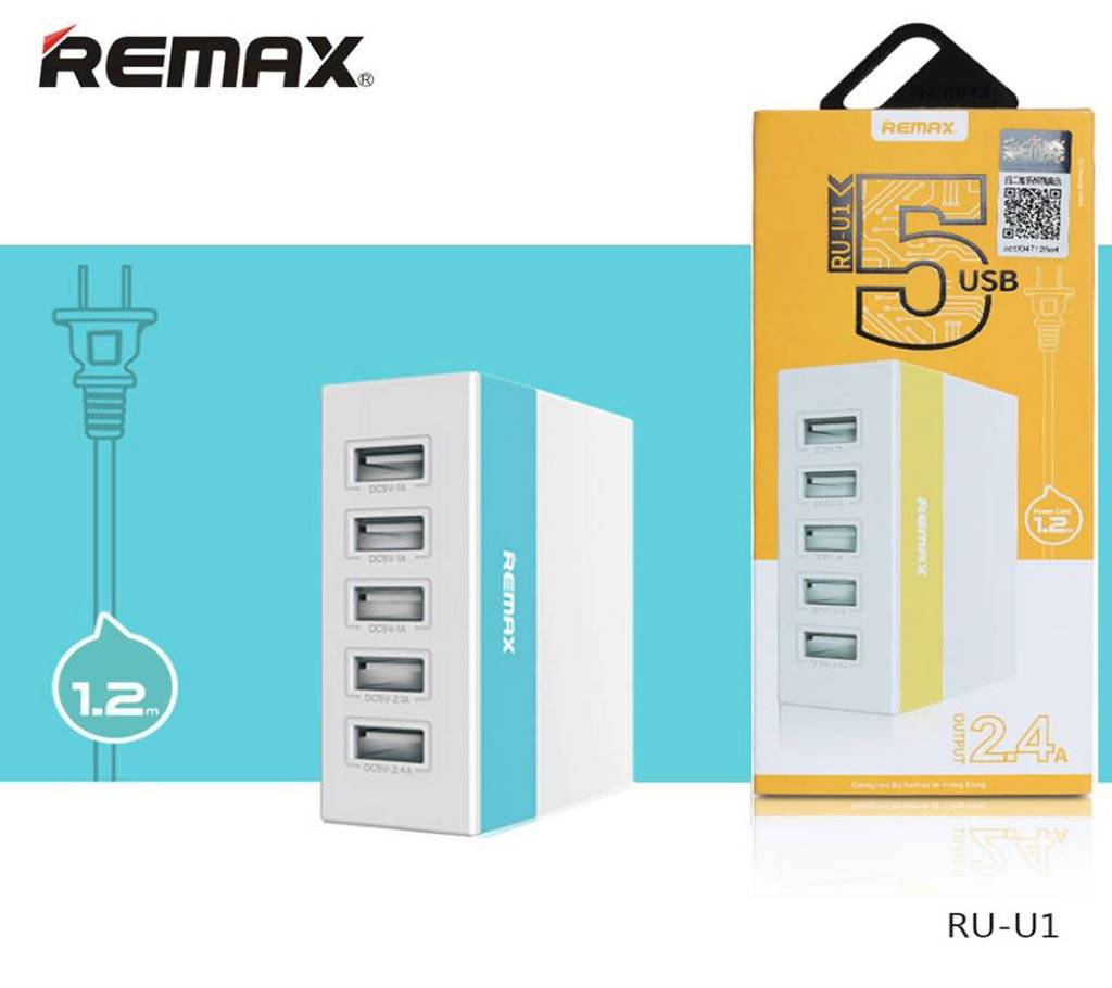 Remax 6A RU-U1 5 USB Hub Charger বাংলাদেশ - 657971