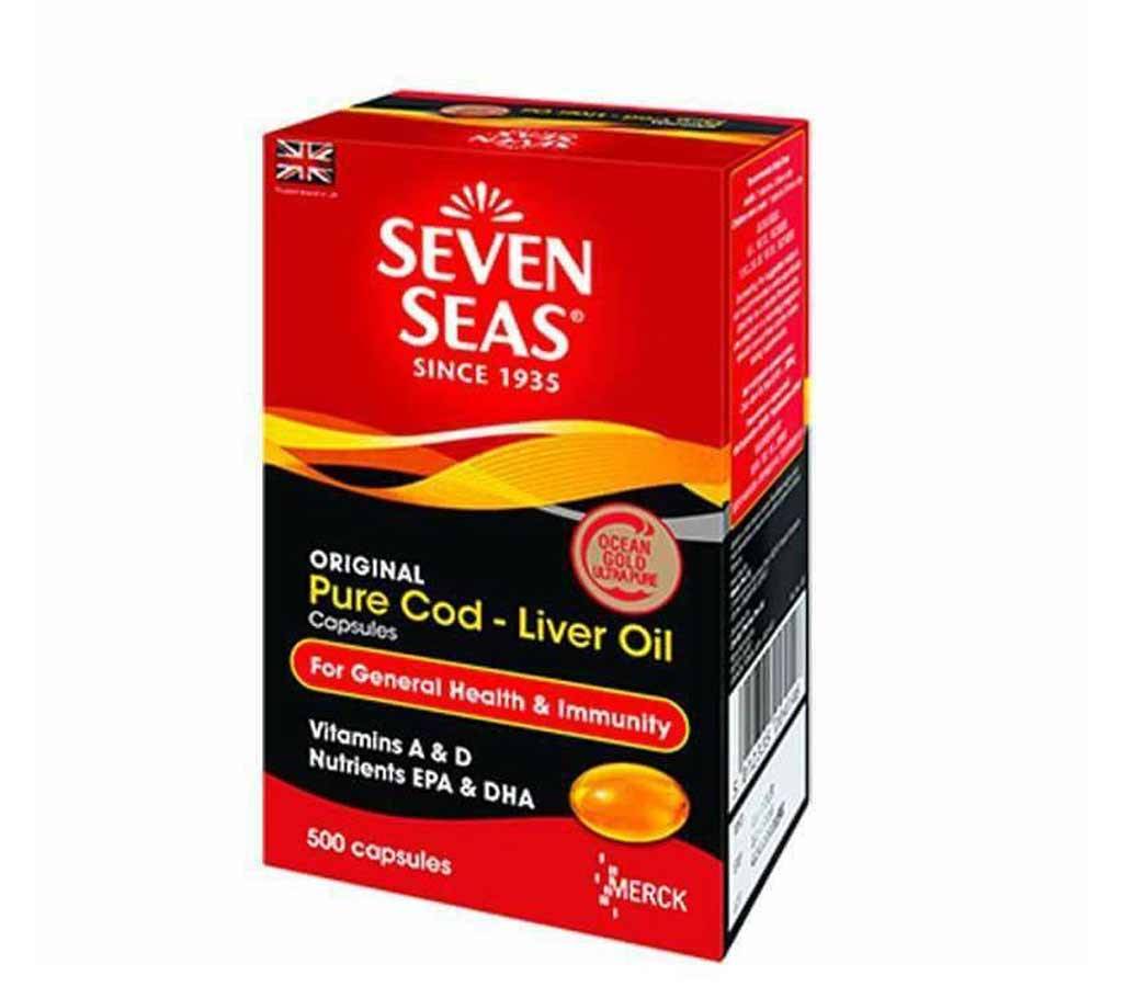 Seven Seas Pure Cod Liver Oil ক্যাপসুল 500 pcs (Switzerland) বাংলাদেশ - 652569